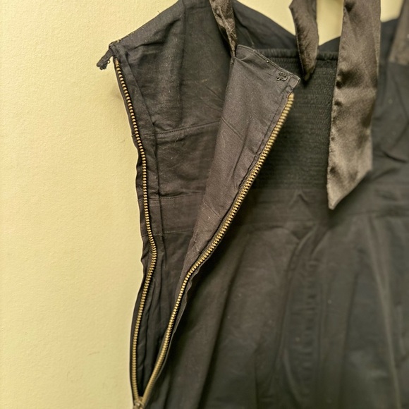 Free People Leaf Motif Black and Gold Embroidered Dress - Picture 8 of 11